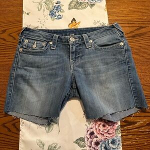 True Religion cut off shorts